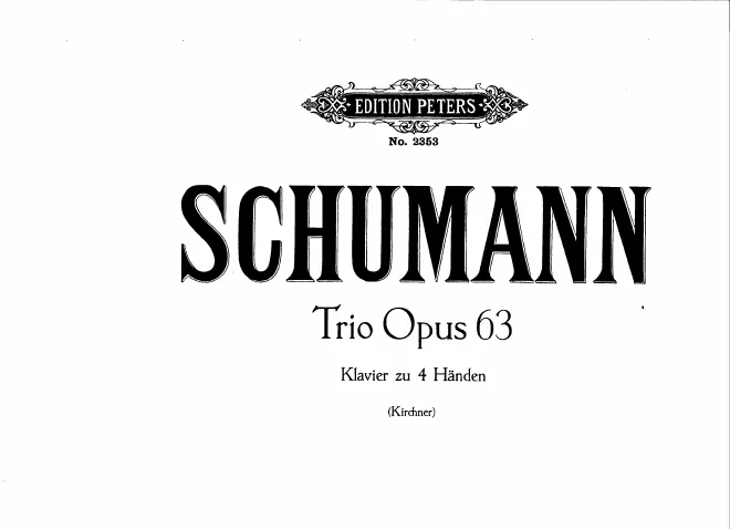 First page of Piano Trio No.1