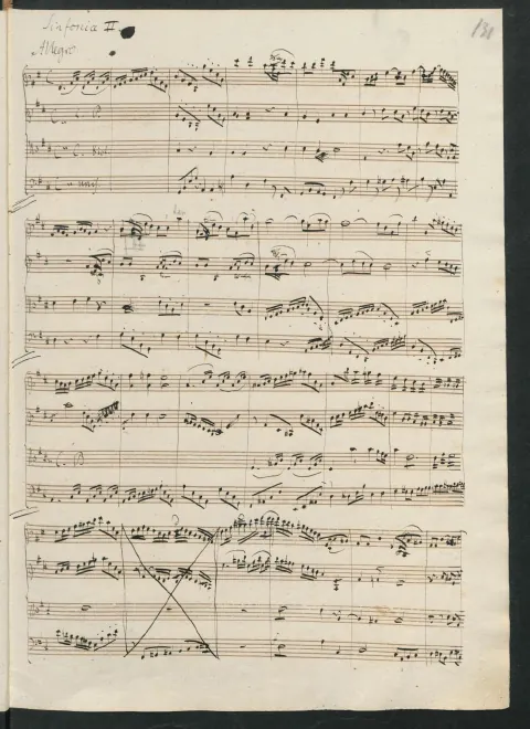 First page of String Symphony No.2 in D major