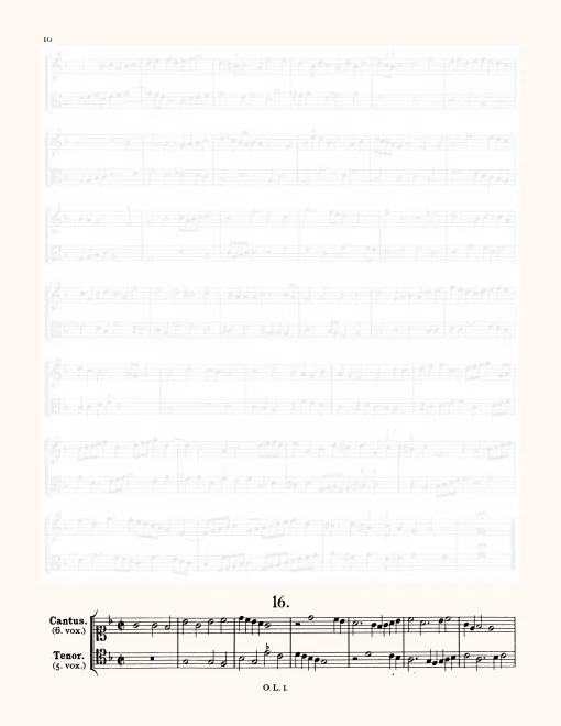 First page of Bicinium, LV 607