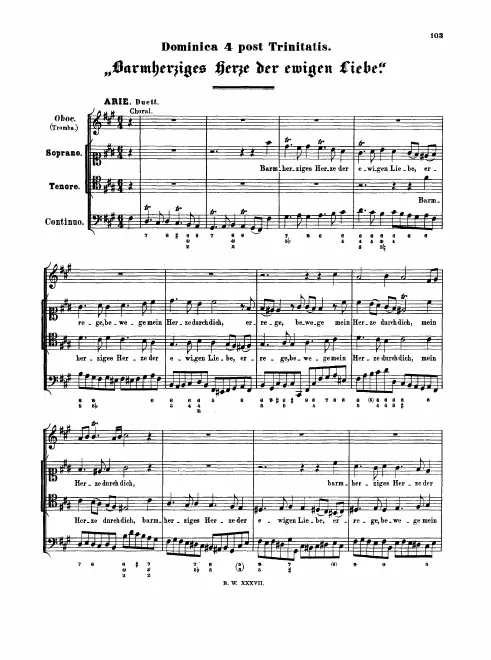 First page of Barmherziges Herze der ewigen Liebe