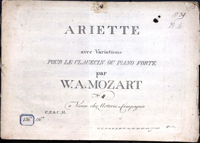 First page of 6 Variations on "Salve tu Domine"