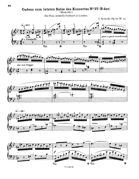 First page of Piano Concerto No.27