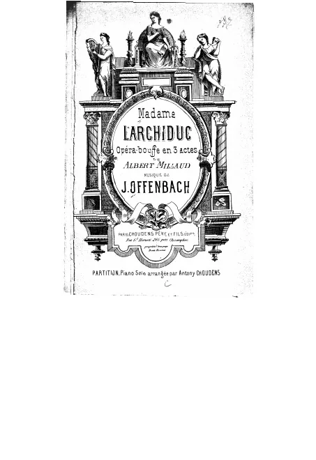 First page of Madame l'archiduc