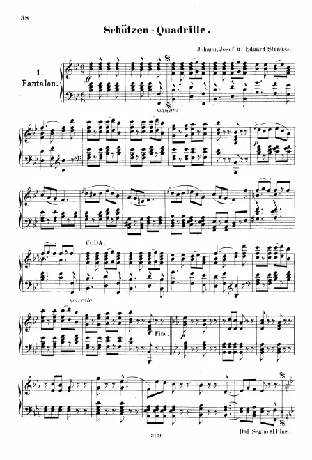 First page of Schützen-Quadrille