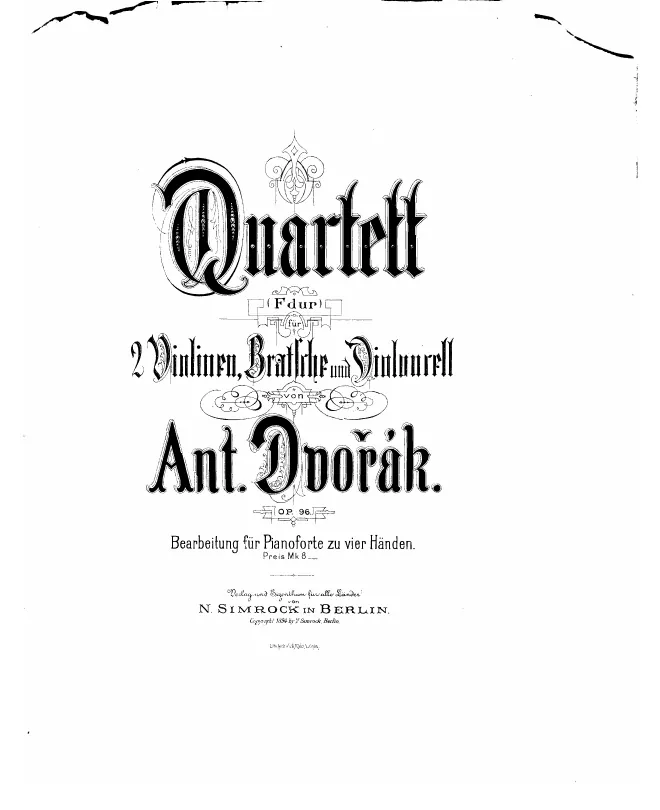 First page of String Quartet No.12