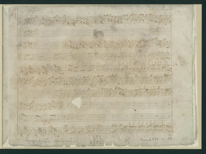 First page of Violin Concerto in F major