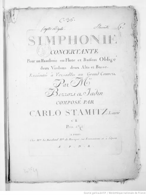 First page of Sinfonia concertante No.18