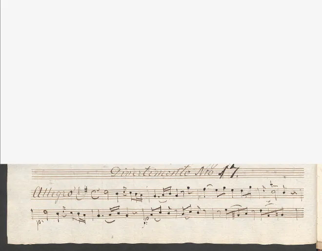 First page of Baryton Trio in G major
