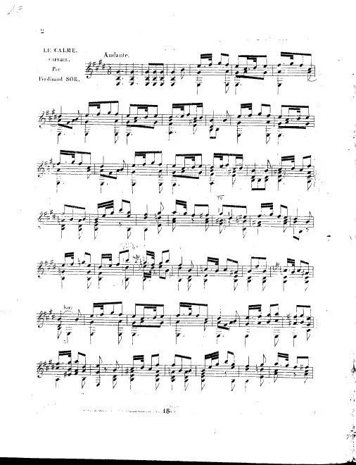 First page of Le calme