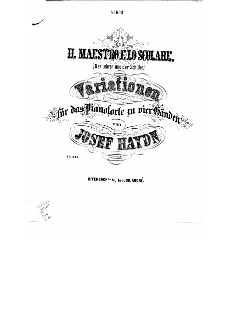 First page of Il maestro e lo scolare