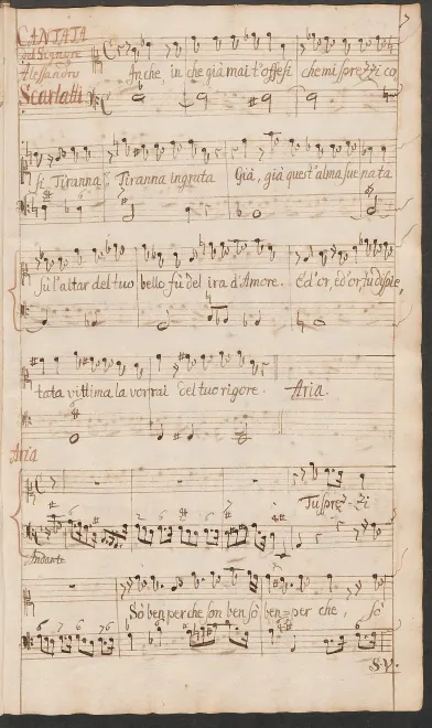 First page of In che giammai t’offesi