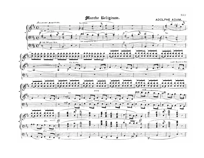 First page of Marche religieuse