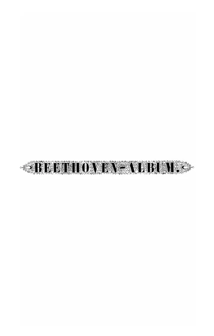 First page of Beethoven-Album