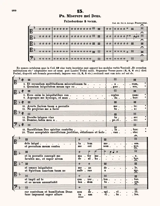 First page of Miserere mei, Deus