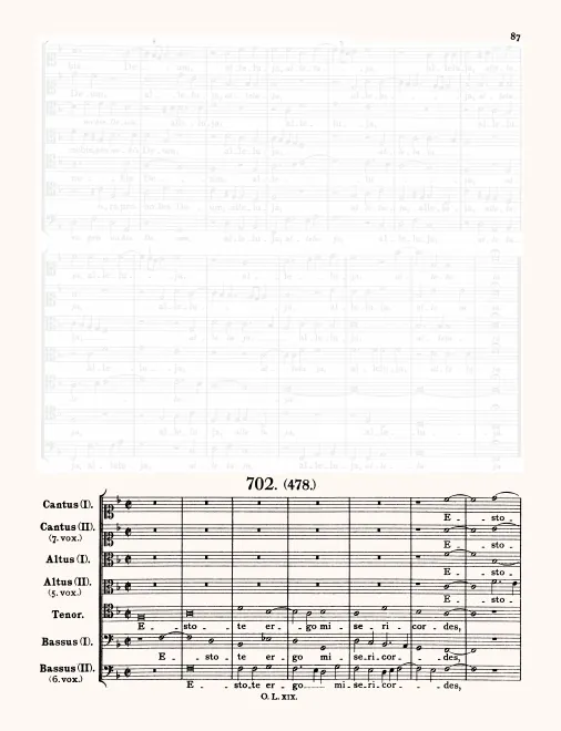 First page of Estote ergo misericordes