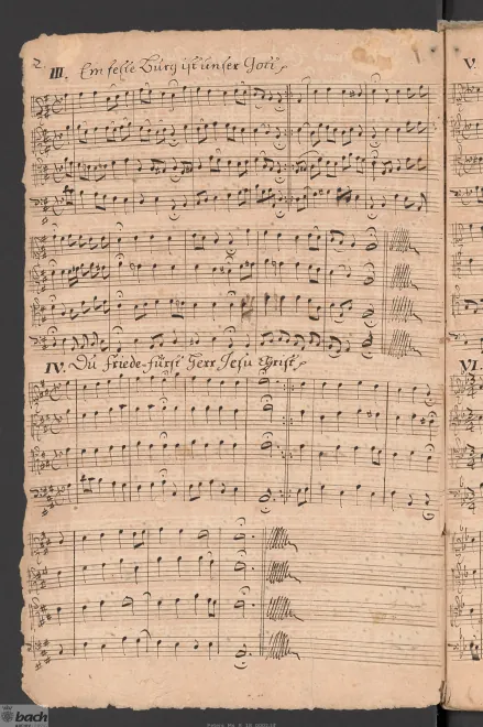 First page of Ein feste Burg ist unser Gott