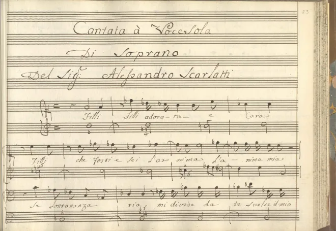 First page of Filli adorata e cara, Filli che fosti