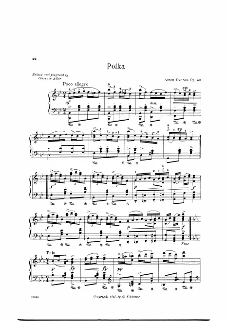 First page of Polka for Prague Students