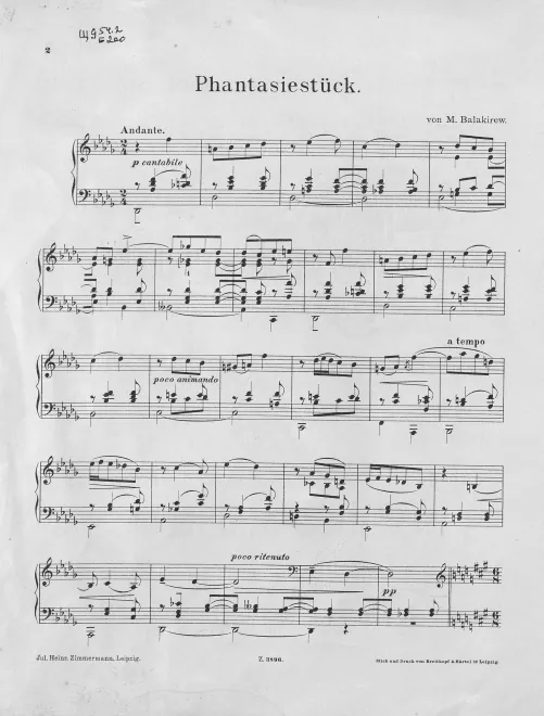 First page of Phantasiestück