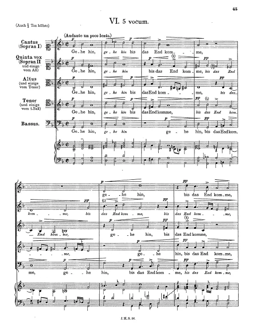 First page of Gehe hin, bis das End komme