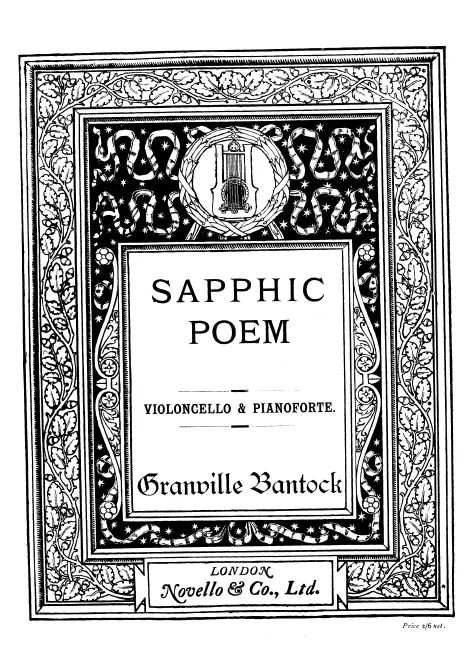 First page of Sapphic Poem