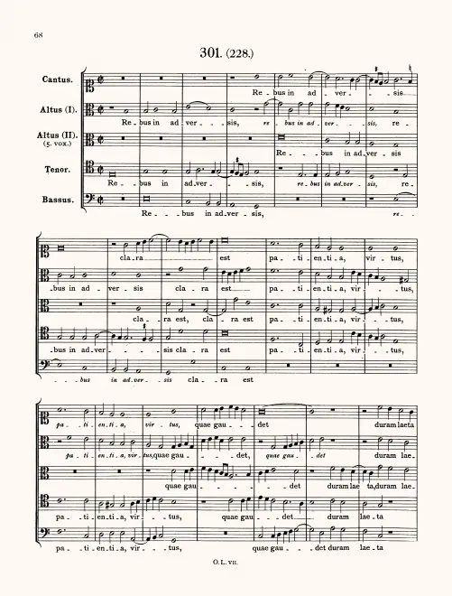 First page of Rebus in adversis