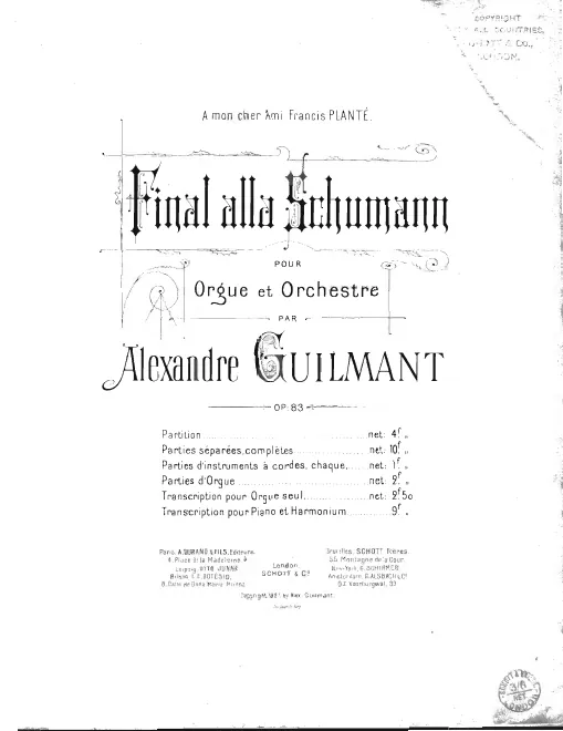 First page of Final alla Schumann, sur un Noël languedocien