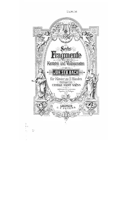 First page of Œuvres de J.-S. Bach: douze transcriptions pour le piano