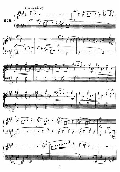 First page of Keyboard Sonata in A major
