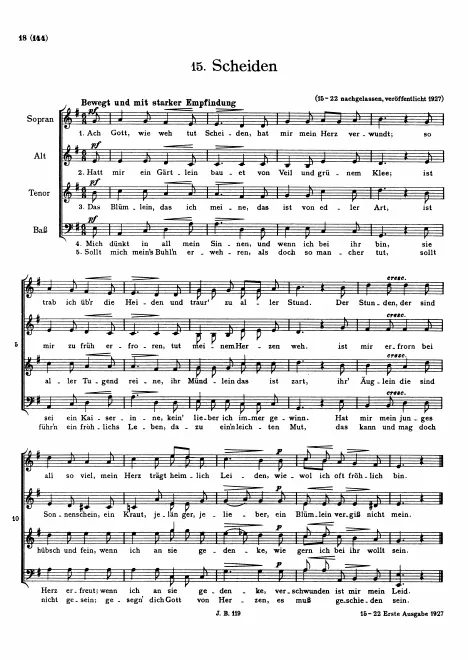 First page of 12 Deutsche Volkslieder