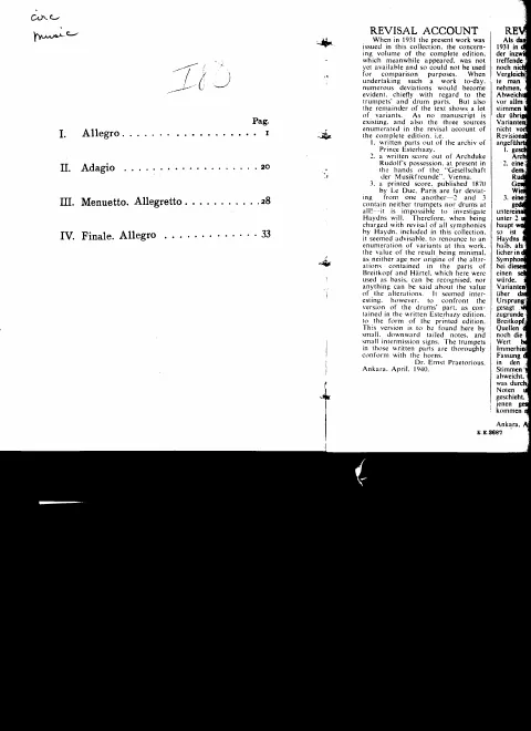 First page of Symphony No.48 in C major