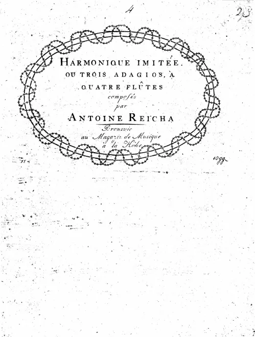 First page of 3 Adagios for 4 Flutes