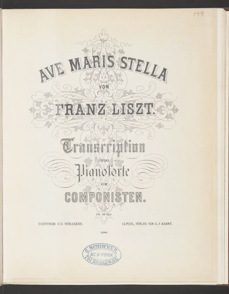 First page of Ave maris stella
