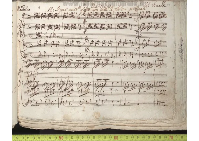 First page of Mandolin Concerto in C major