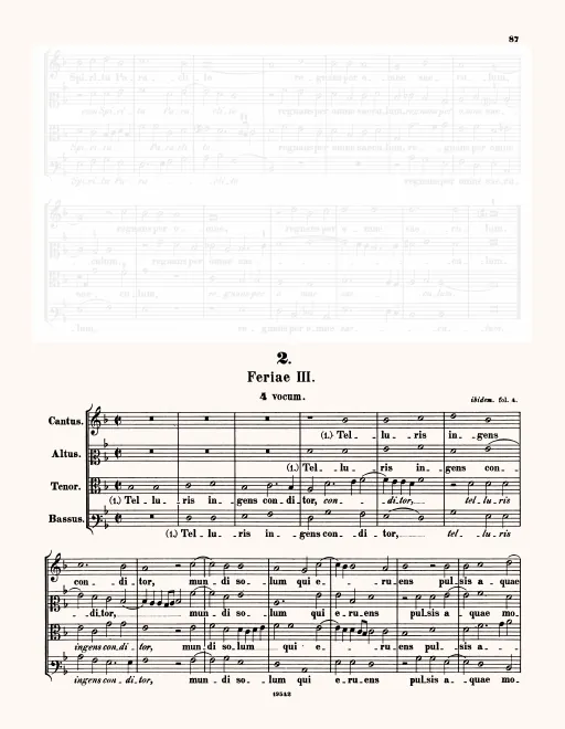 First page of Telluris ingens conditor