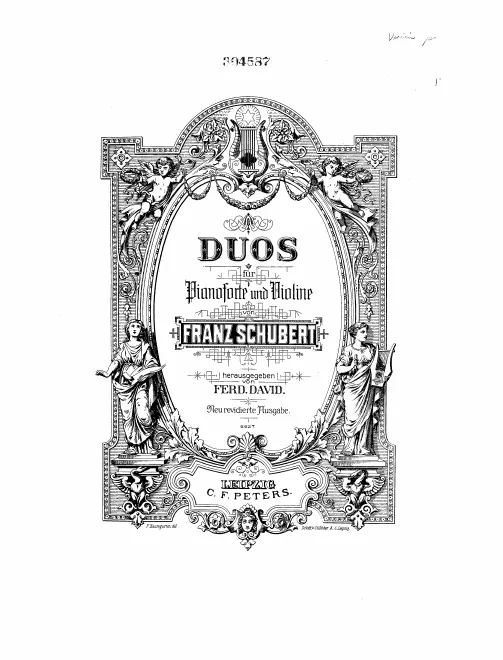 First page of Duos für Pianoforte und Violine