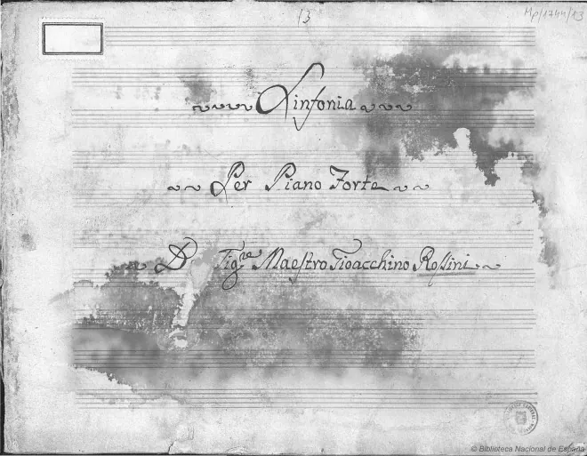 First page of Sinfonia in C major