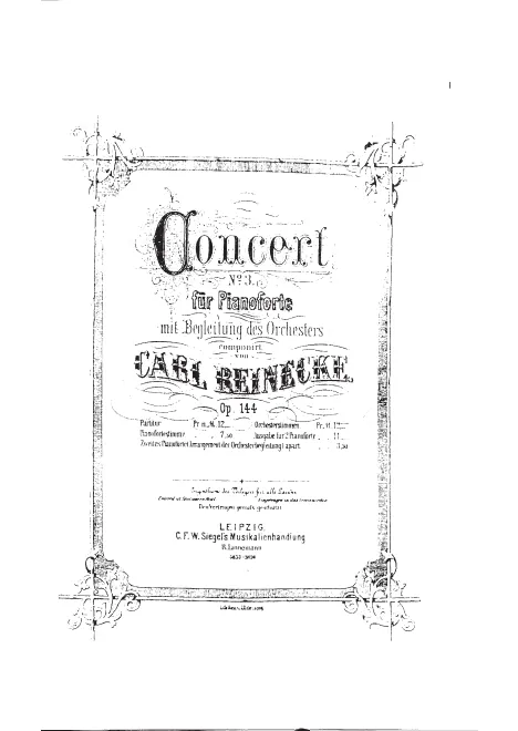 First page of Piano Concerto No.3