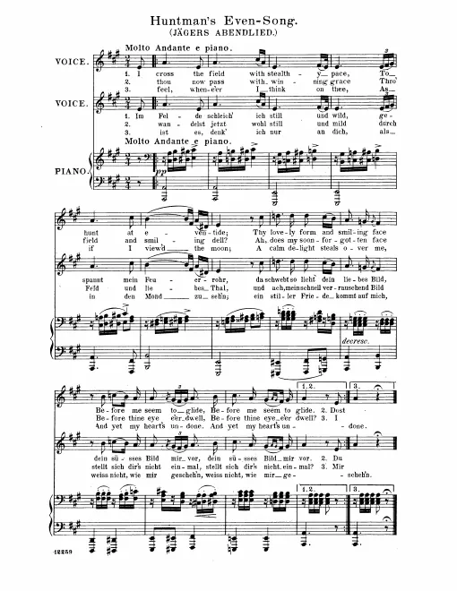 Complete Score (Low Voice, Transposed to )