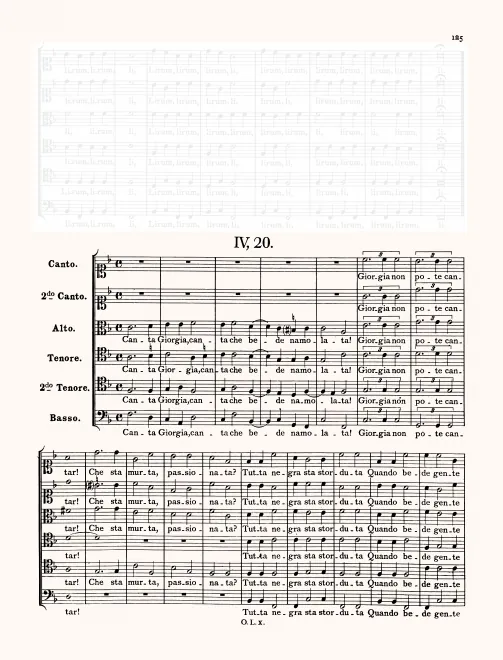 First page of Canta Giorgia