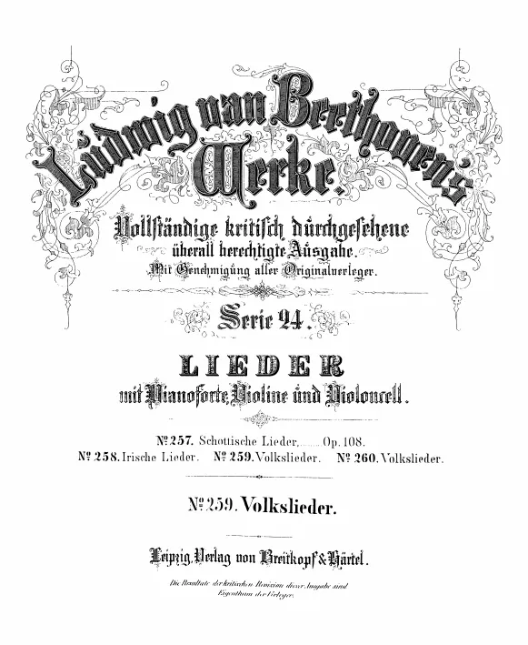 First page of 12 Songs of Various Nationalities