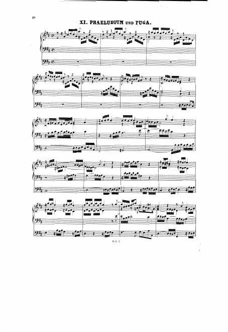 First page of Prelude in D major