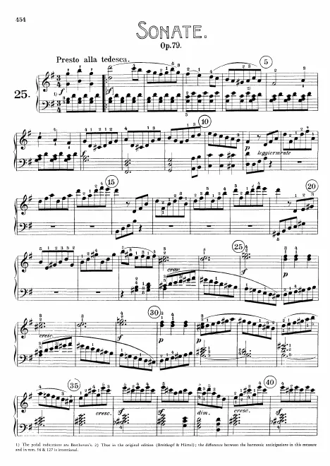 First page of Piano Sonata No.25