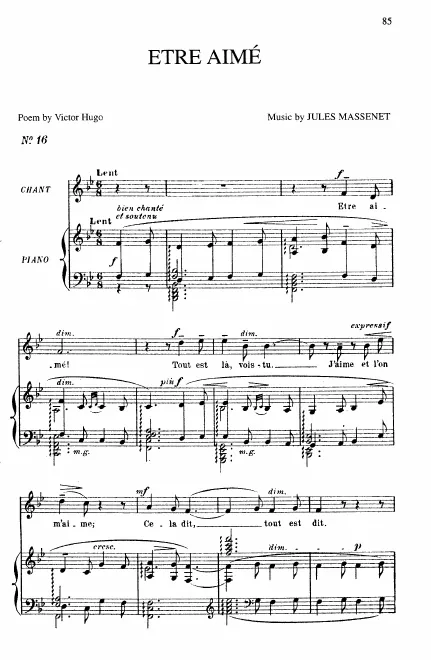 First page of Être aimé