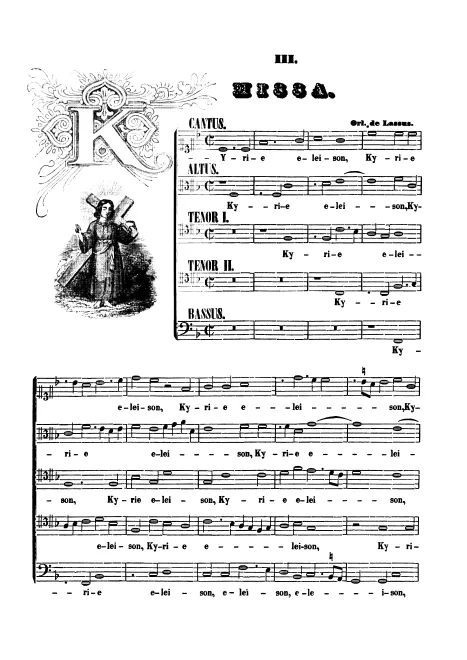 First page of Missa super Qual donna attende a gloriosa fama