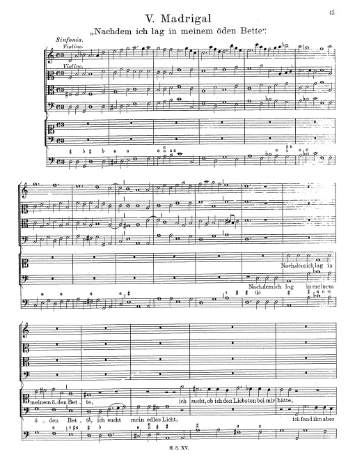 First page of Nachdem ich lag in meinem öden Bette