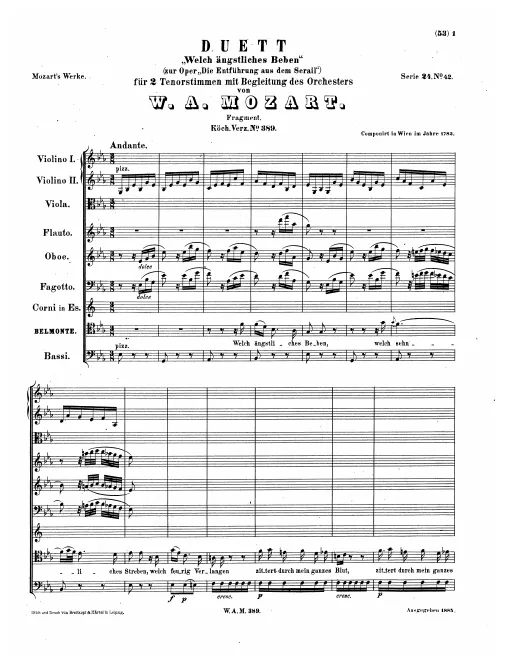 First page of Welch ängstliches Beben