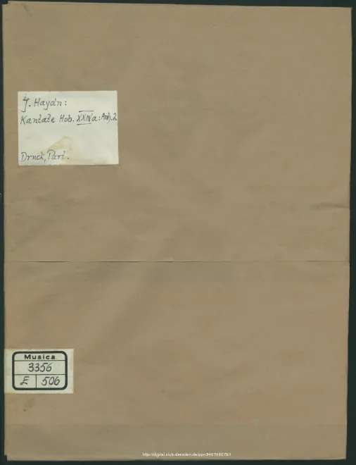First page of Denk ich Gott an deine Güte, Hob.XXIVa:Anh.2