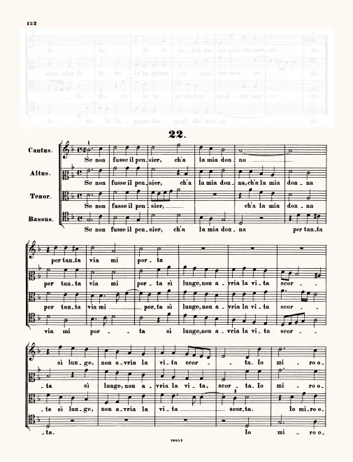 First page of Se non fusse il pensier