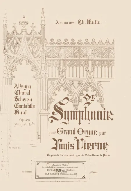 First page of Deuxième symphonie pour grand orgue